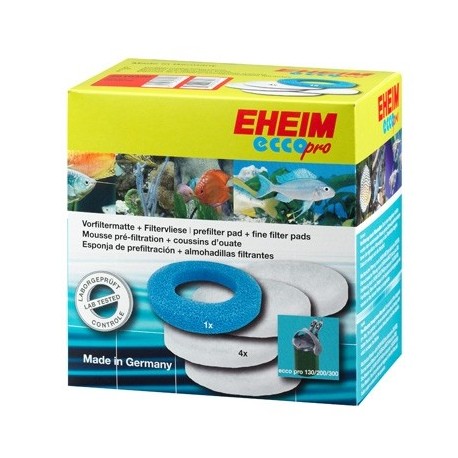 EHEIM Lot OUATE (4x) + Mousse (1x) pour filtre ECCO PRO