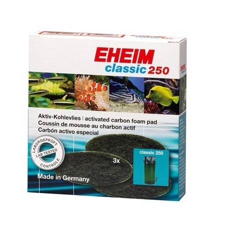 EHEIM Mousse charbon actif pour filtre Classic 250 (2213) (3pcs)