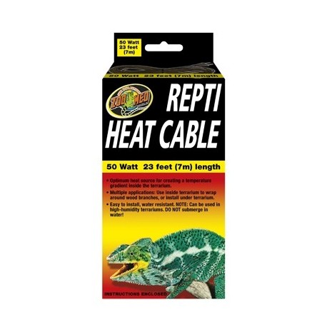 ZOOMED Cable Chauffant Repti Heat 7M 50W
