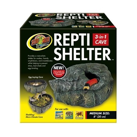 ZOOMED Grotte Repti Shelter 3 en 1 M 18x15x10cm