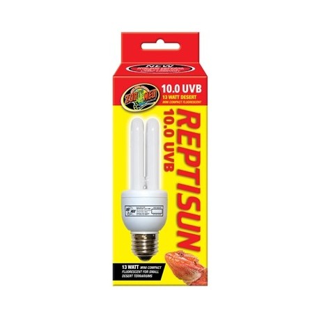 ZOOMED Lampe Reptisun Mini-Compact 10% UVB Fluorescent 13W