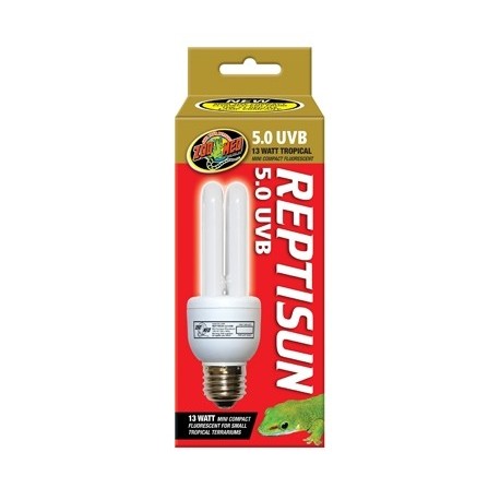 ZOOMED Lampe Reptisun Mini-Compact 5% UVB Fluorescent 13W