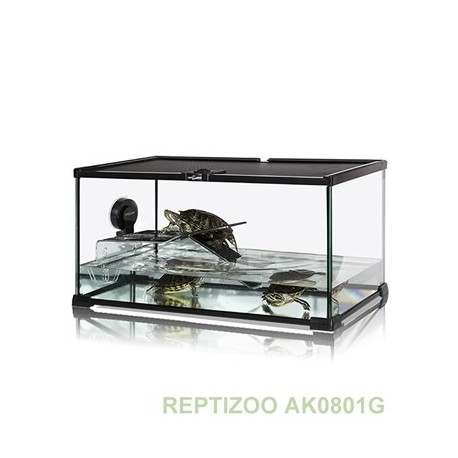 REPTIZOO Turtle Starter Kit avec Terrasse 50,8x30,5x25,4cm