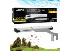 Aquael Eclairage LEDDY SLIM 2.0 blanc 5 watts  SUNNY pour aquarium de 20 à 30 cm