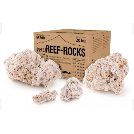 ARKA Roche REEF-ROCKS naturel aragonite 9-12cm