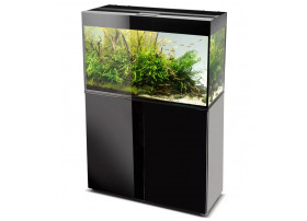 Aquael Aquarium Glossy Noir led 2x16watts 80x35x54cm 125 litres