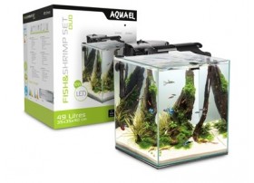AQUAEL Aquarium Fish & Shrimp Ensemble Duo 2.0 35 Day And Night 49 Litres