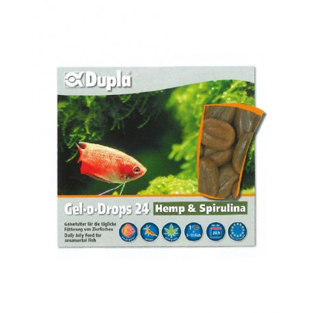 DUPLA GEL-O-DROPS 24 Hemp & Spirulina (12x2g)