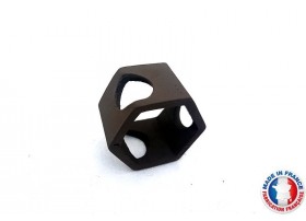 Abris Céramique Noir Hexagonal 3 trous S (3cm)